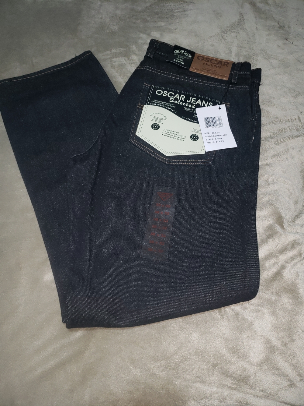 Oscar Jeans Men's Black Straight Leg Jeans